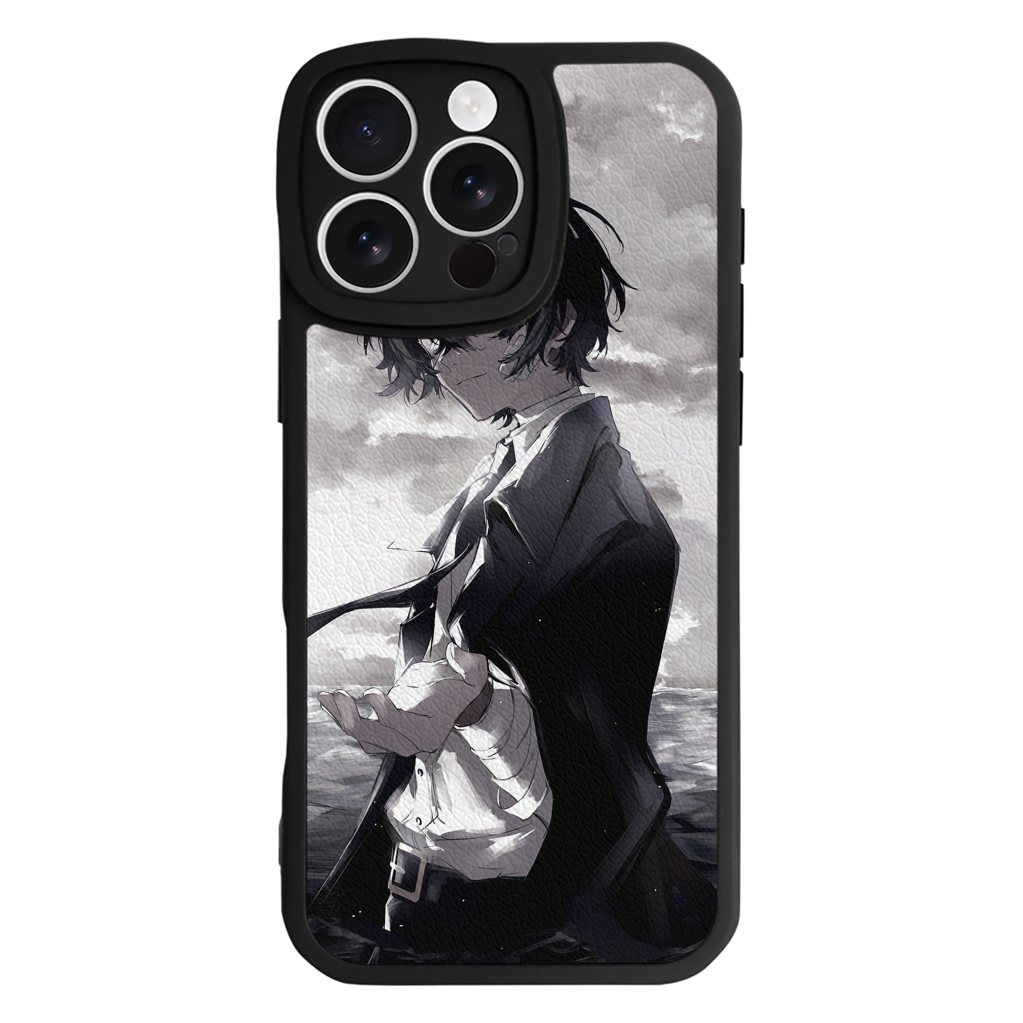 （画像用） 文豪ストレイドッグス Bungo Stray Dogs 【iPhone 16シリーズ対応】シリコンスマホケース（レザー調） 材質：シリコン
